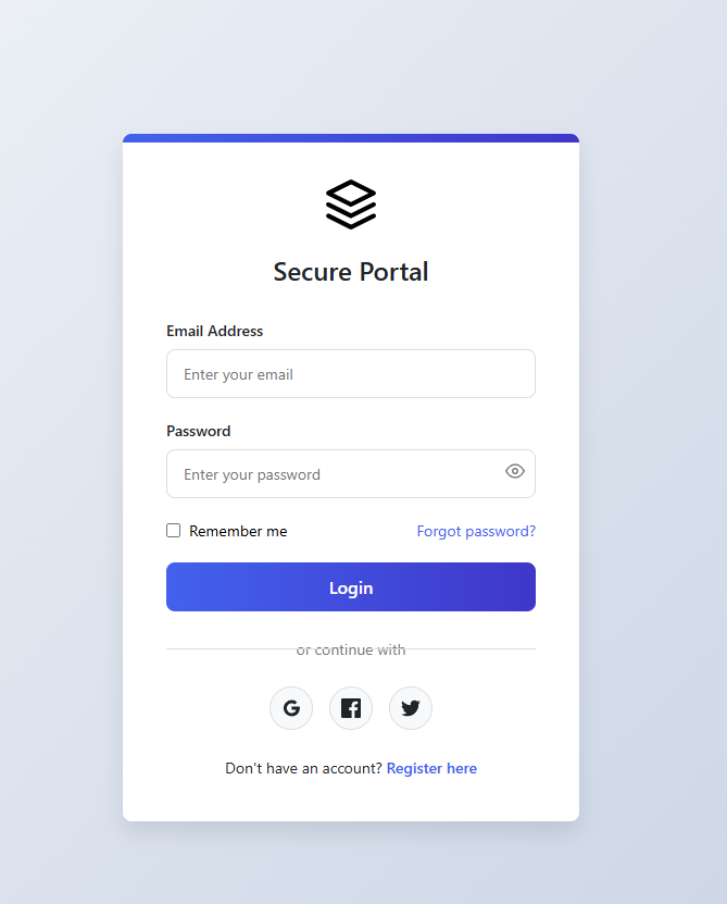 Professional new login and registration page design html free